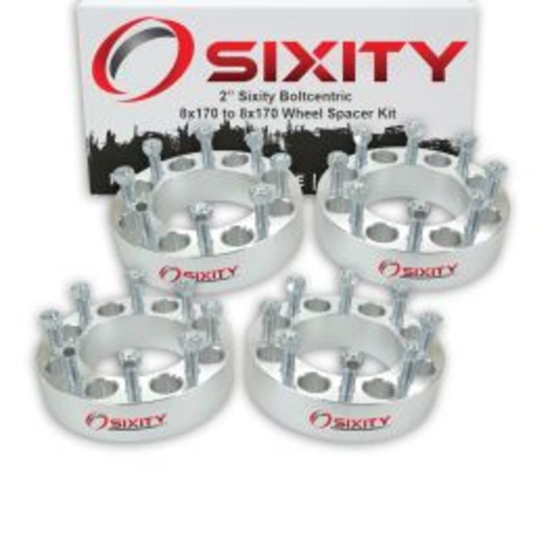 Sixity 4 pc 2" Inch Thick 8x170 Wheel Spacers M14x1.5mm 1.75in Studs Lugs