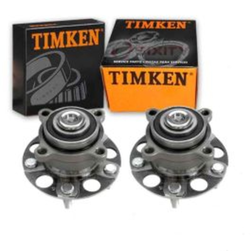 2 pc Timken Rear Wheel Bearing Hub Assemblys for 2008-2015 Honda Accord 2.4L 3.5L L4 V6