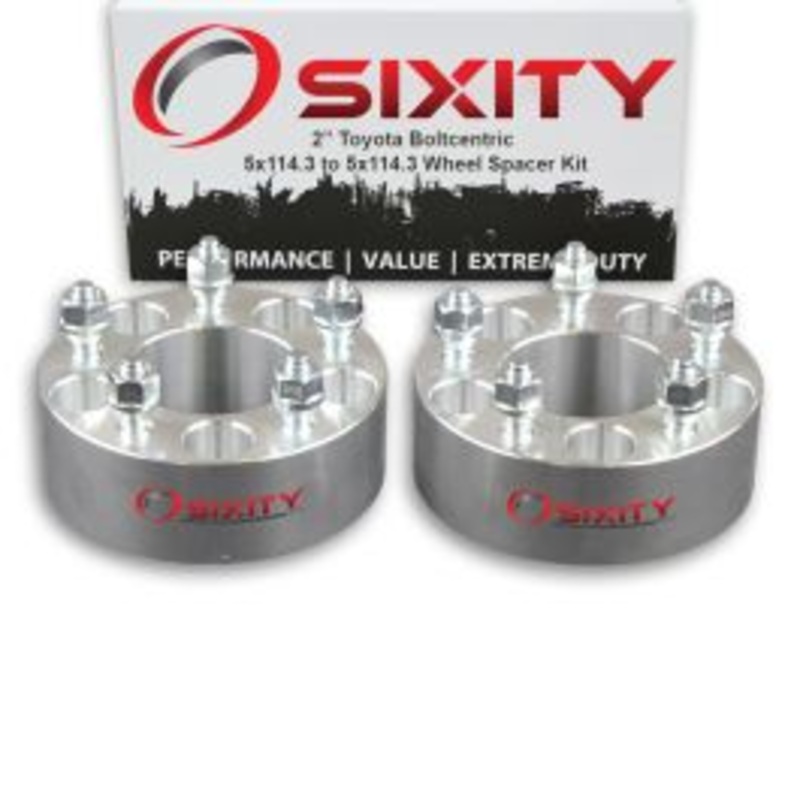 Sixity 2 pc 2" Thick Wheel Spacers - Toyota Tacoma Truck - 5x114.3mm