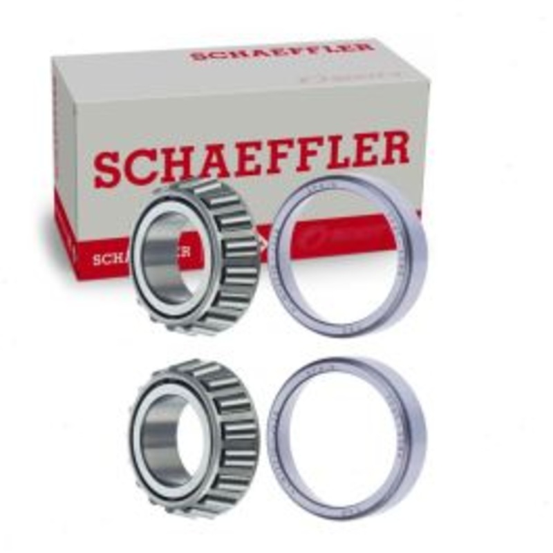2 pc Schaeffler Front Outer Wheel Bearings for 1984-1985 Ford Mustang 2.3L 3.8L 5.0L L4 V6 V8