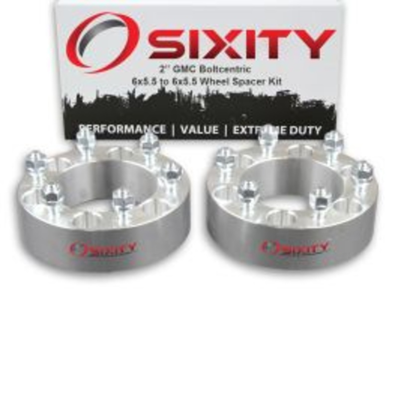 Sixity 2 pc 2" Thick Wheel Spacers - GMC Canyon - 6x5.5
