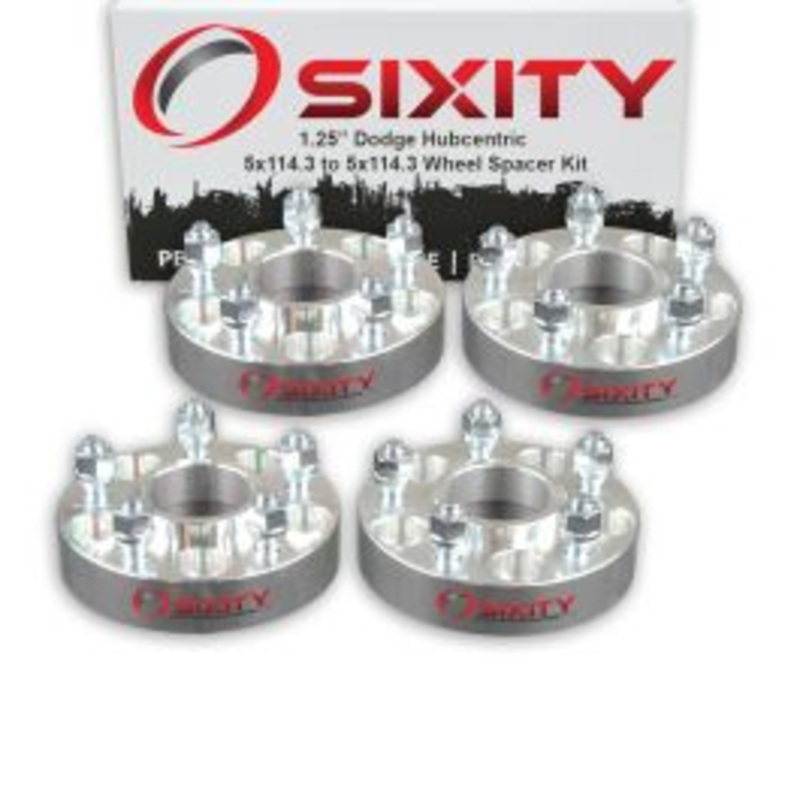 Sixity 4 pc 1.25" Thick Hubcentric Wheel Spacers - Dodge Pickup Dakota Daytona D200 - 5x114.3mm