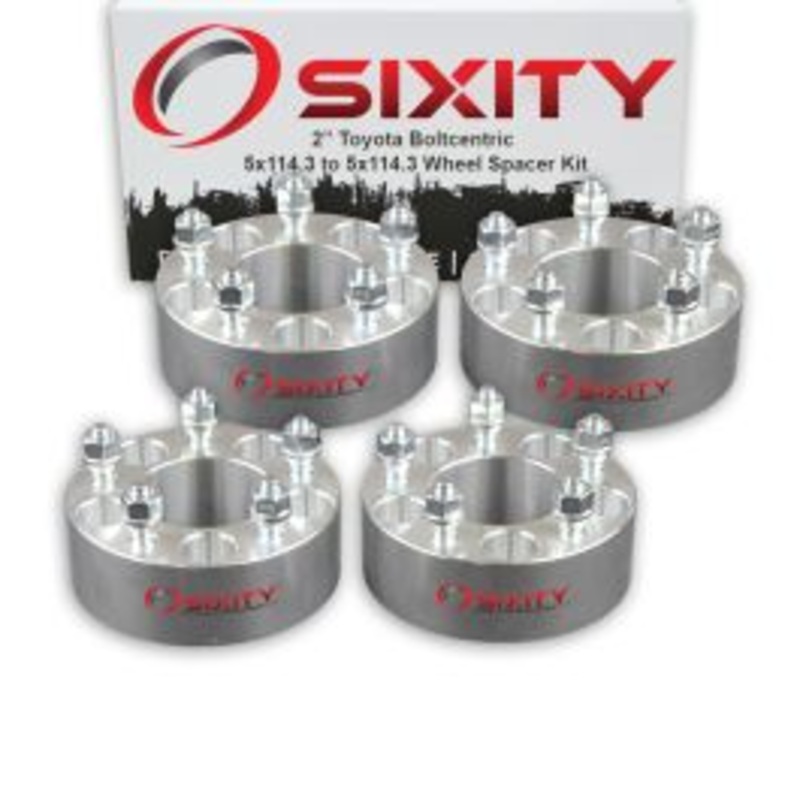 Sixity 4 pc 2" Thick Wheel Spacers - Toyota Tacoma Truck - 5x114.3mm