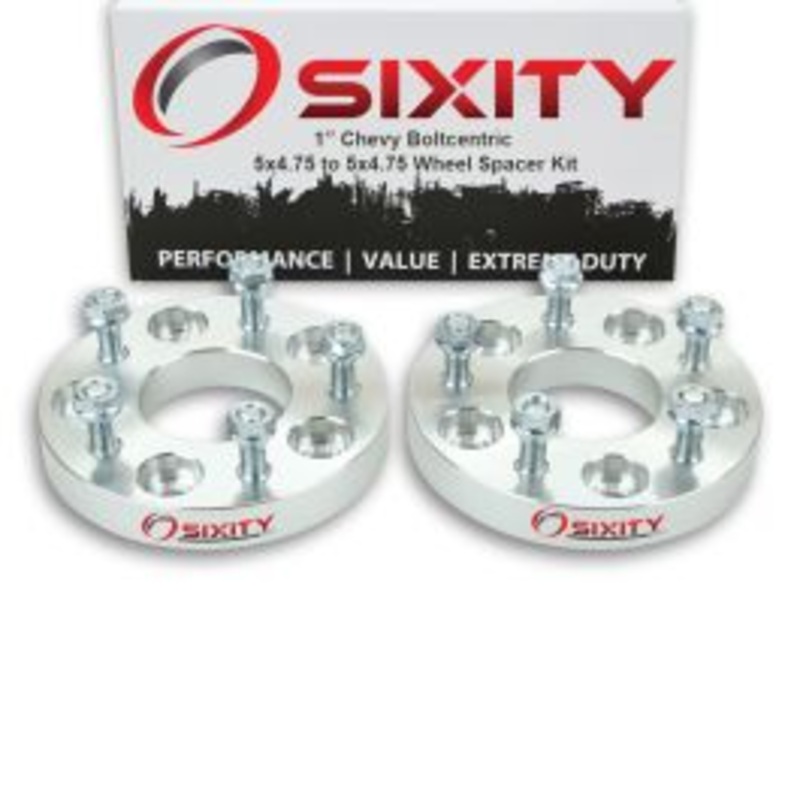 Sixity 2 pc 1" Thick Wheel Spacers - Chevy Camaro Corvette - 5x4.75