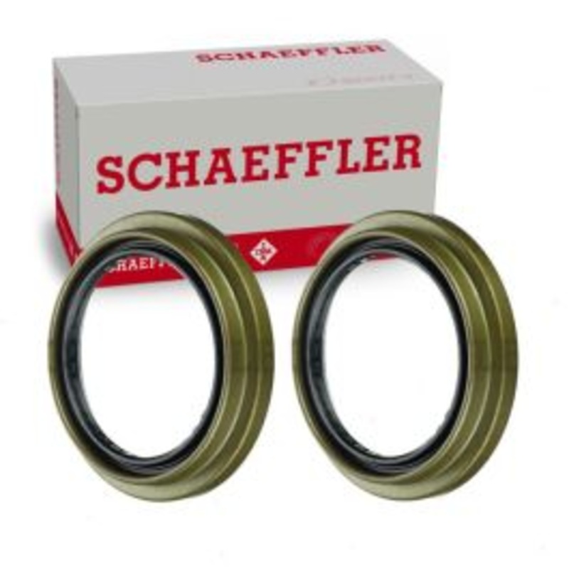 2 pc Schaeffler Front Wheel Seals for 2004-2021 Ford E-450 Super Duty