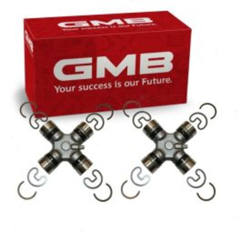 2 pc GMB Front Shaft Rear Center Universal Joints for 2003-2006 Jeep Wrangler