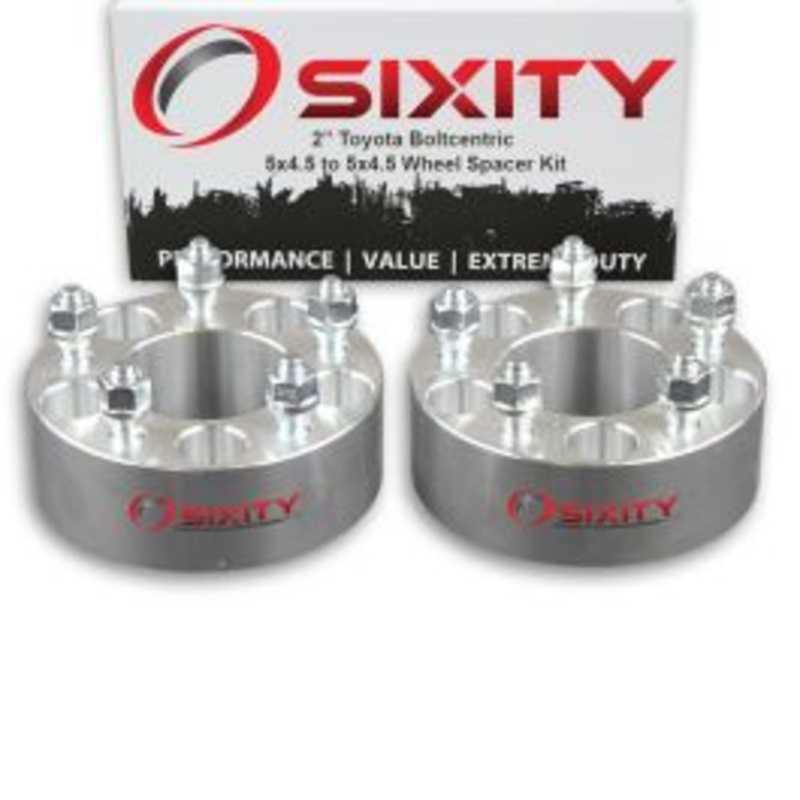 Sixity 2 pc 2" Thick Wheel Spacers - Toyota Tacoma Truck - 5x4.5