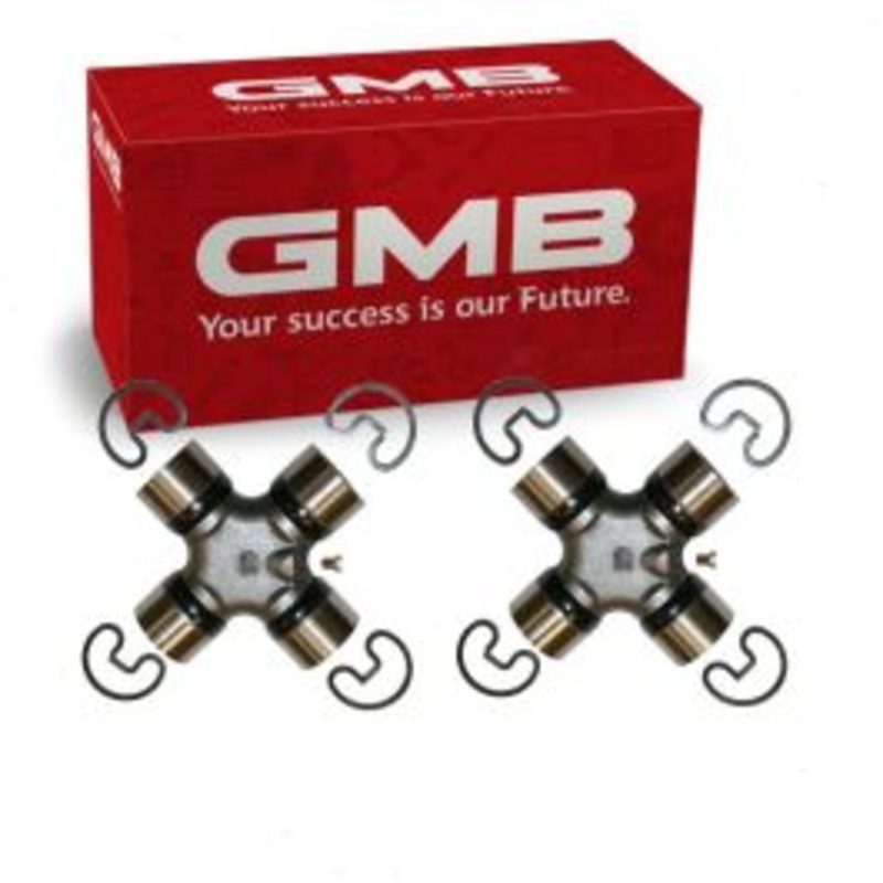2 pc GMB Front Shaft Rear Center Universal Joints for 1975-1976 Dodge W100