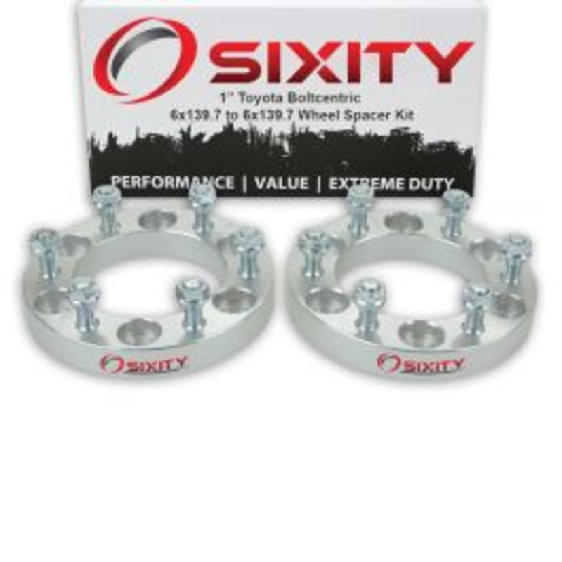 Sixity 2 pc 1" Thick Wheel Spacers - Toyota Tacoma Truck - 6x139.7mm