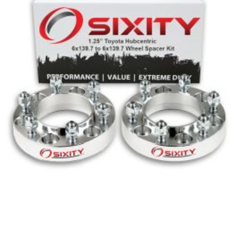 Sixity 2 pc 1.25" Thick Hubcentric Wheel Spacers - Toyota 4Runner T100 Truck Land - 6x139.7mm