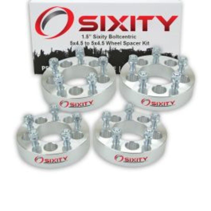 Sixity 4 pc 1.5" Inch Thick 5x4.5 Wheel Spacers 1/2-20tpi 1.25in Studs Lugs