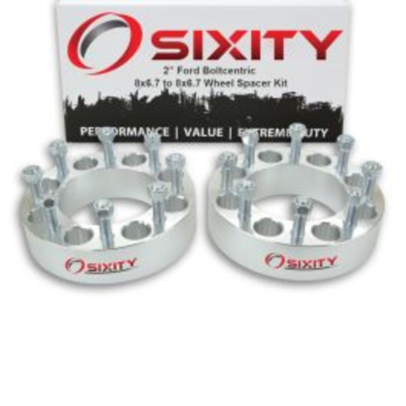 Sixity 2 pc 2" Thick Wheel Spacers - Ford E-350 Excursion F-250 F-350 Super Duty - 8x6.7