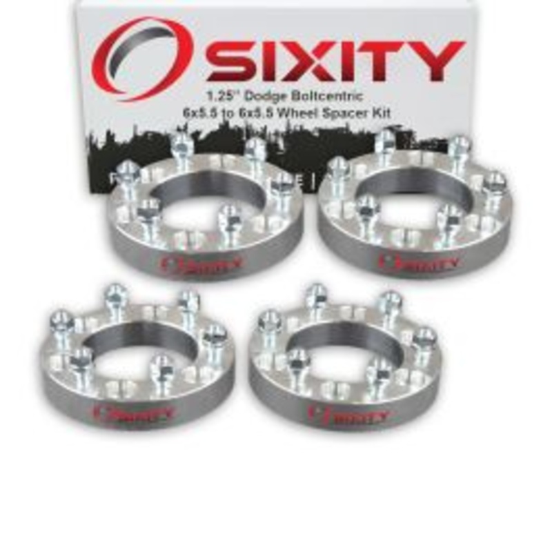 Sixity 4 pc 1.25" Thick Wheel Spacers - Dodge Ram 50 Raider D50 - 6x5.5