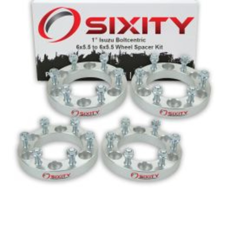 Sixity 4 pc 1" Thick Wheel Spacers - Isuzu Rodeo Trooper Truck - 6x5.5