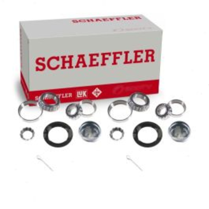 2 pc Schaeffler Rear Wheel Bearing Kit for 1988 Audi 90 2.0L L4