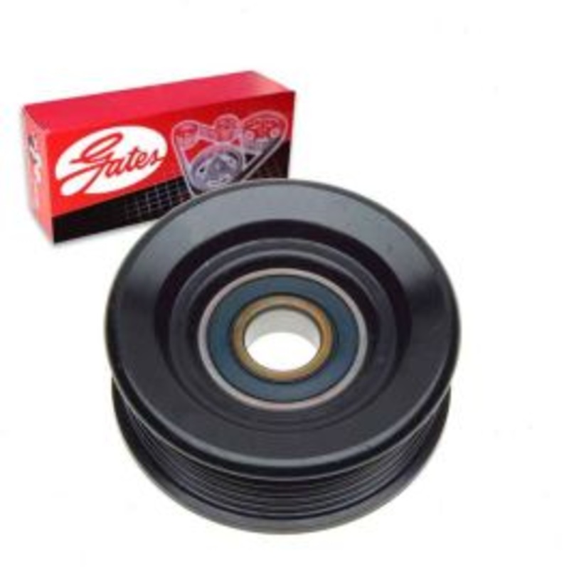 Gates DriveAlign Grooved Pulley Drive Belt Idler Pulley for 2001-2011 Lincoln Town Car 4.6L V8