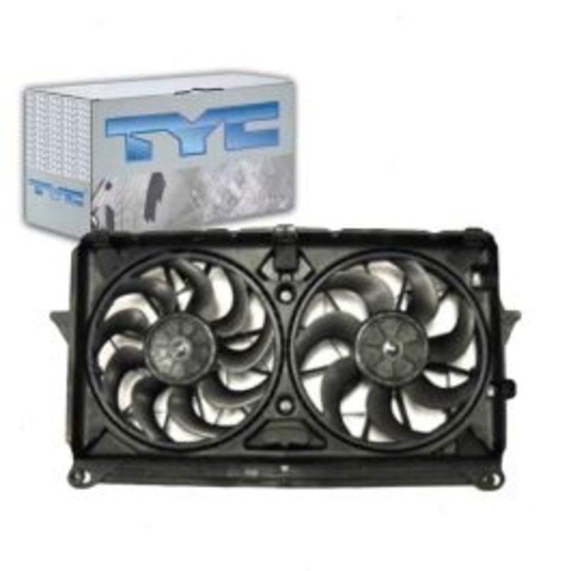 TYC Dual Radiator & Condenser Fan Assembly for 2007-2013 Cadillac Escalade EXT