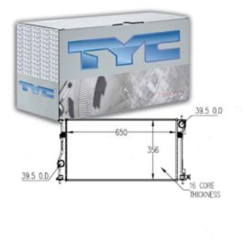 TYC Radiator for 2013-2016 Scion FR-S 2.0L H4