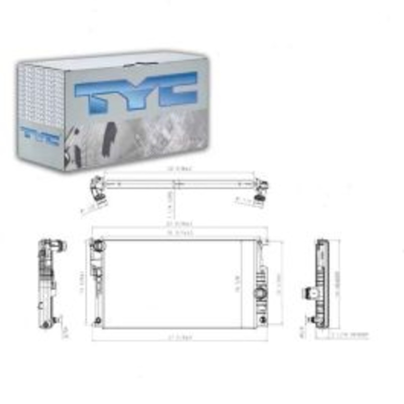 TYC Radiator for 2014-2016 BMW 435i xDrive 3.0L L6