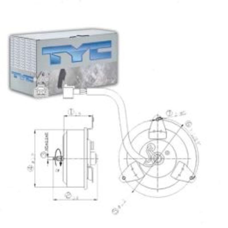 TYC Engine Cooling Fan Motor for 2002 Mitsubishi Lancer 2.0L L4