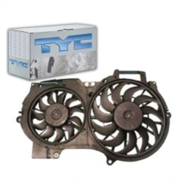 TYC Dual Radiator & Condenser Fan Assembly for 2005-2011 Audi A6 Quattro 3.0L 3.2L V6