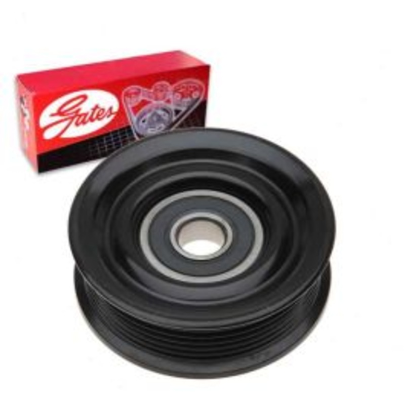 Gates DriveAlign Grooved Pulley Drive Belt Idler Pulley for 2002-2008 Ford E-150 Econoline 4.6L 5.4L V8
