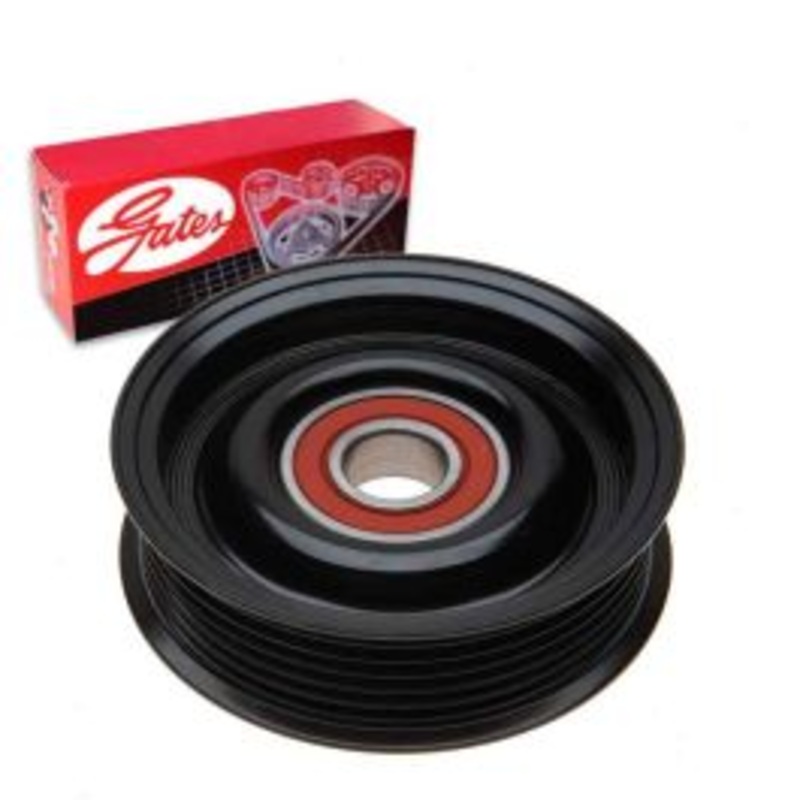 Gates DriveAlign Grooved Pulley Drive Belt Idler Pulley for 2003 Ford E-150 Club Wagon 4.2L V6