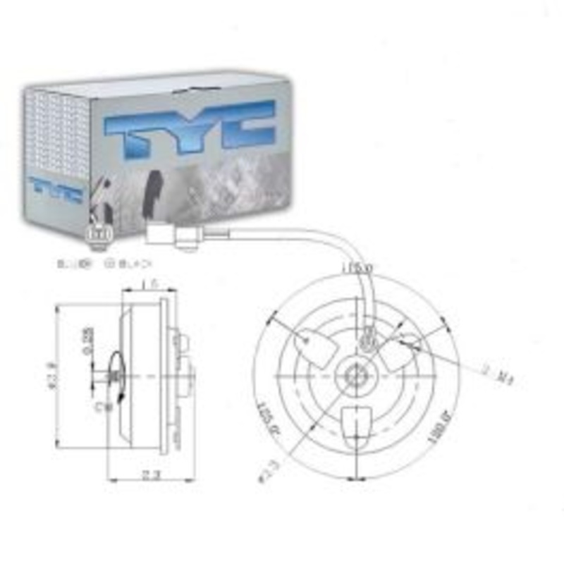 TYC Right Engine Cooling Fan Motor for 1997 Acura CL