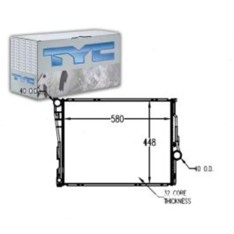 TYC Radiator for 2001-2006 BMW 325xi 2.5L 3.0L L6