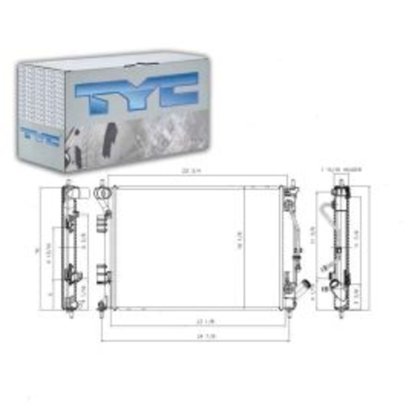 TYC Radiator for 2014 Kia Forte 1.8L 2.0L L4