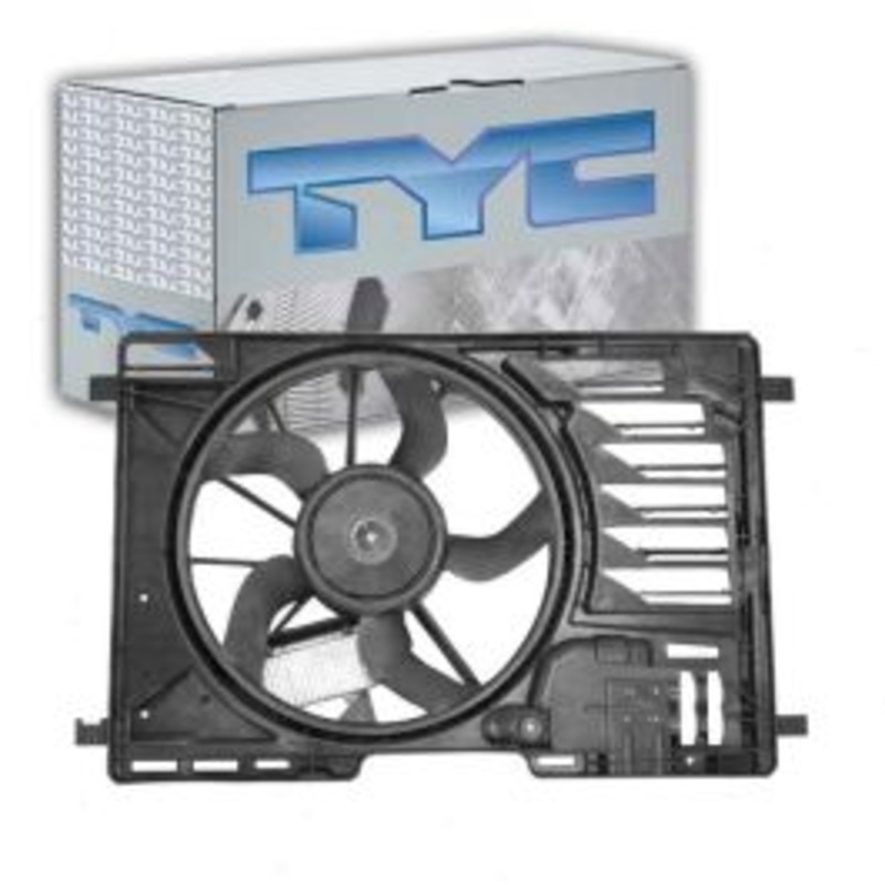 TYC Dual Radiator & Condenser Fan Assembly for 2014-2018 Ford Transit Connect