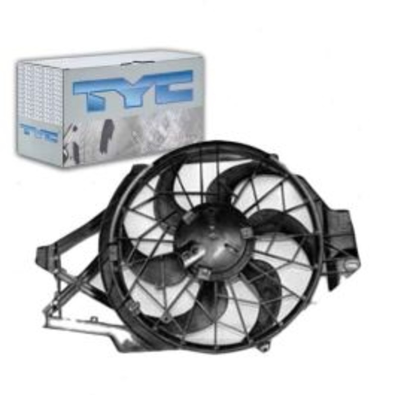 TYC Dual Radiator & Condenser Fan Assembly for 1999-2004 Ford Mustang 3.8L V6