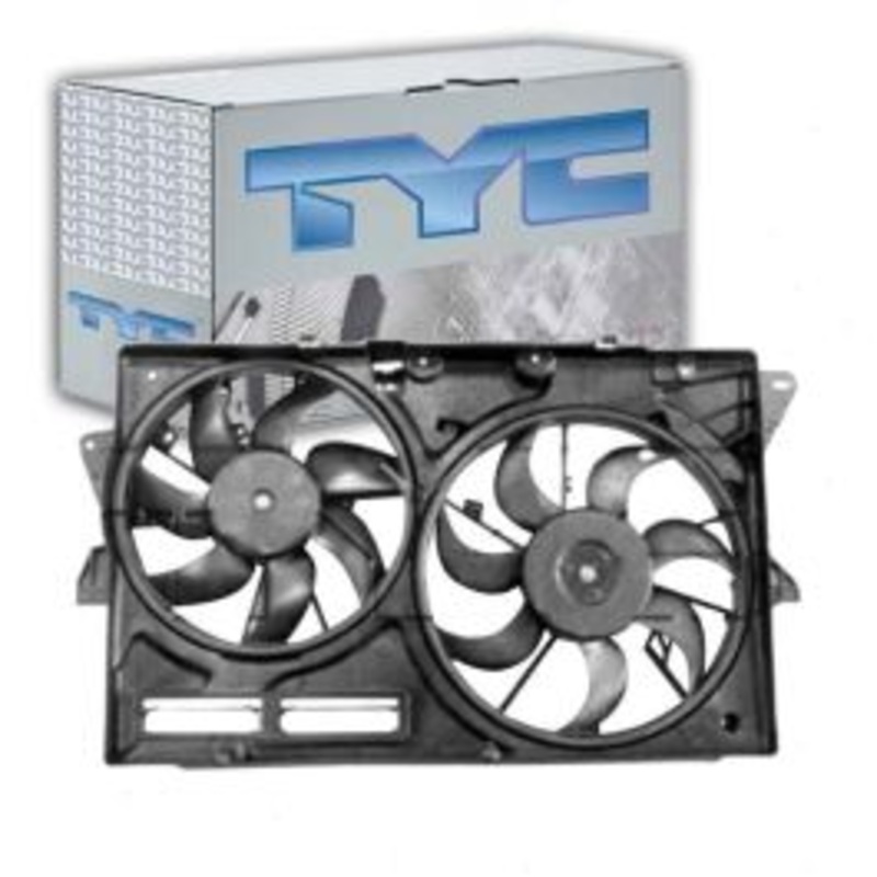TYC Dual Radiator & Condenser Fan Assembly for 2013-2019 Ford Taurus 3.5L V6