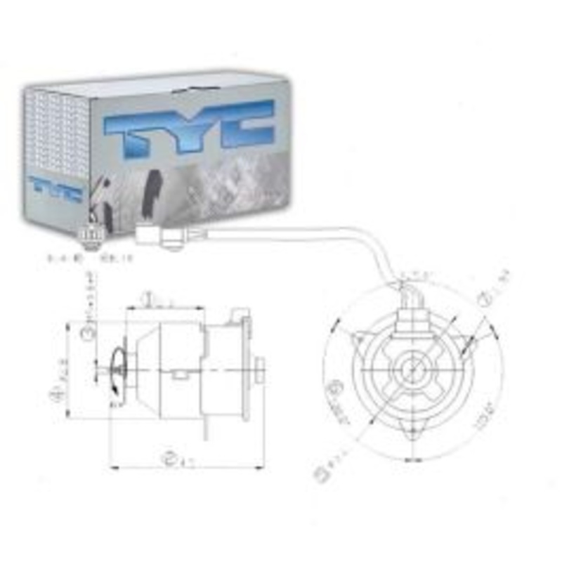 TYC 630840 Engine Cooling Fan Motor