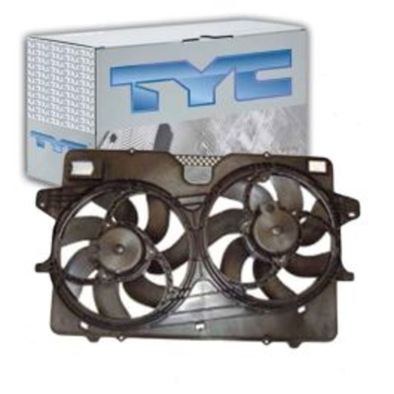TYC Dual Radiator & Condenser Fan Assembly for 2008-2012 Ford Escape 3.0L V6