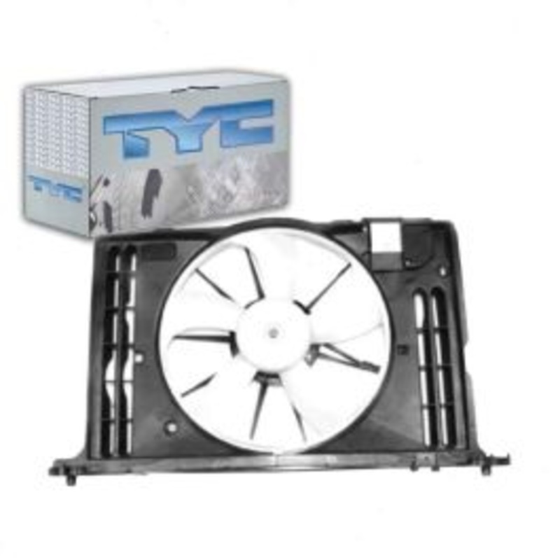 TYC Dual Radiator & Condenser Fan Assembly for 2009-2010 Pontiac Vibe 1.8L L4