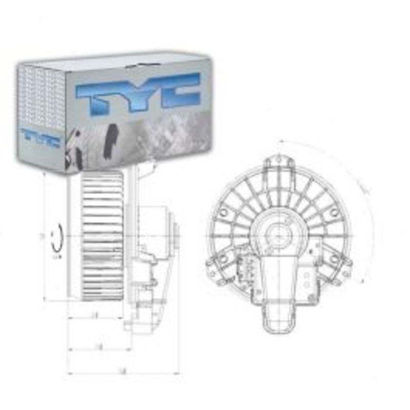 TYC Front HVAC Blower Motor for 2010-2019 Lexus GX460